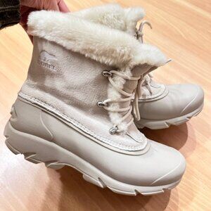 Sorel Snow Angel Women’s Winter Boots – Size 10 – Cream/Sea Salt